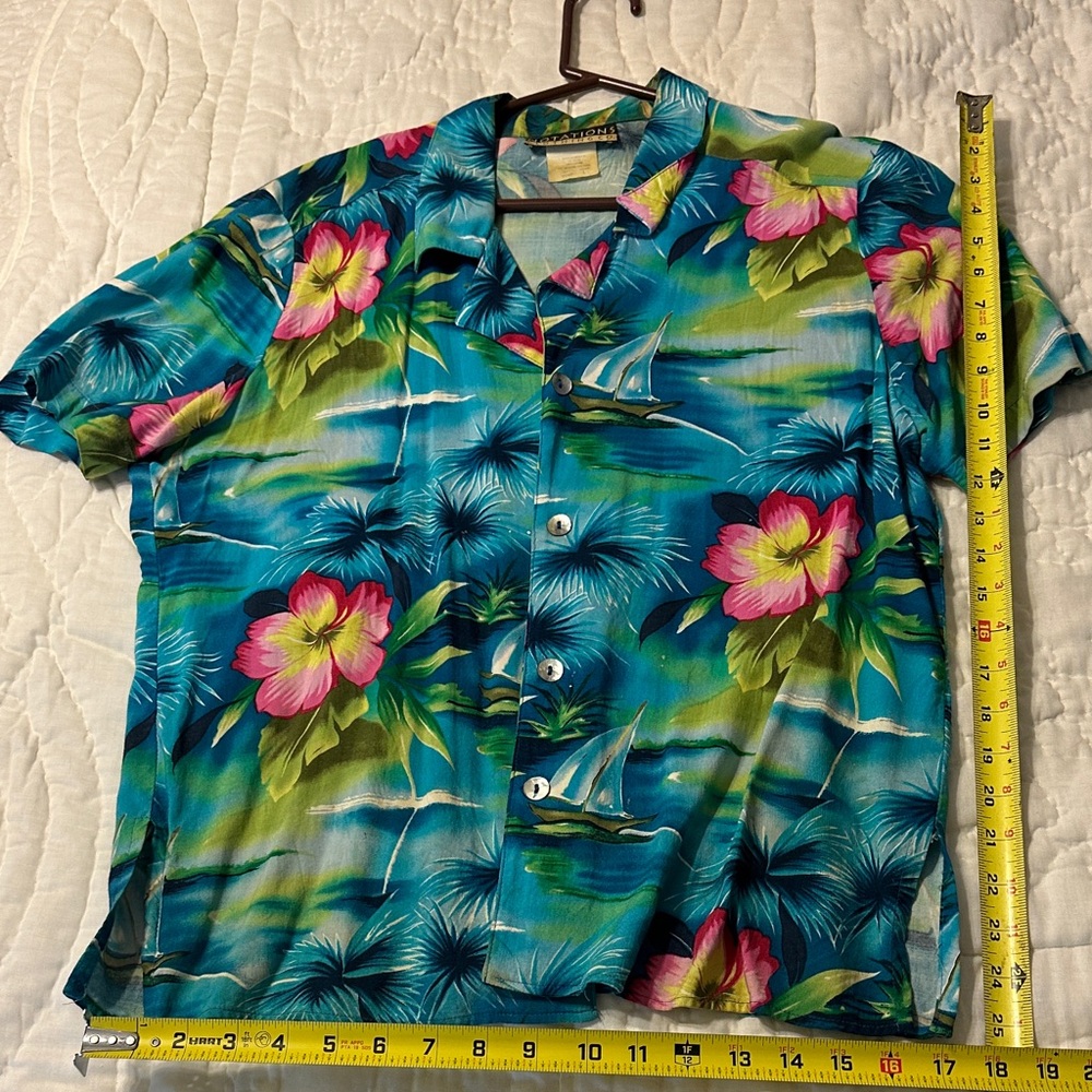 Notations Blue Floral Blouse